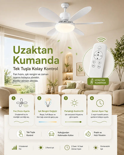 Ventilight Fanlı Led Lamba Pro - Tavan Vantilatörü Dreamview