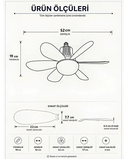 Ventilight Fanlı Led Lamba Pro - Tavan Vantilatörü Dreamview